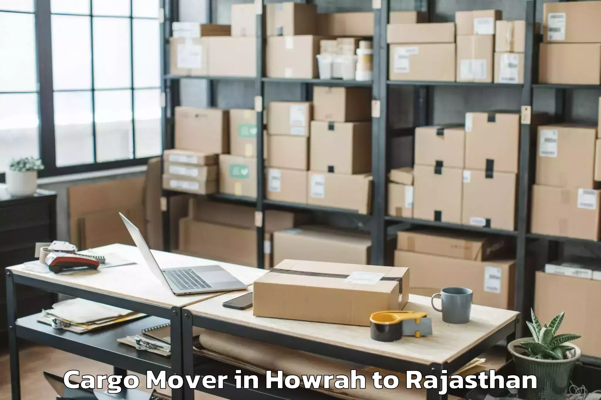 Top Howrah to Phulera Sambhar Cargo Mover Available